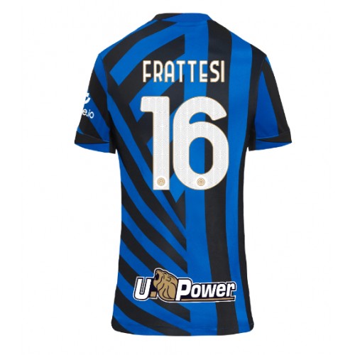 Fotbalové Dres Inter Milan Davide Frattesi #16 Dámské Domácí 2024-25 Krátký Rukáv